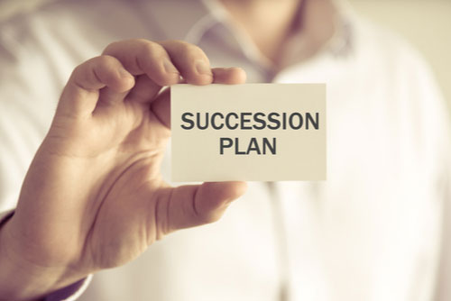 Business succession plan concept image